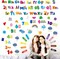 68 PCS Alphabet & Letters Wall Decals (Alphabet) 13.9 x 10.43 x 0.08 inches